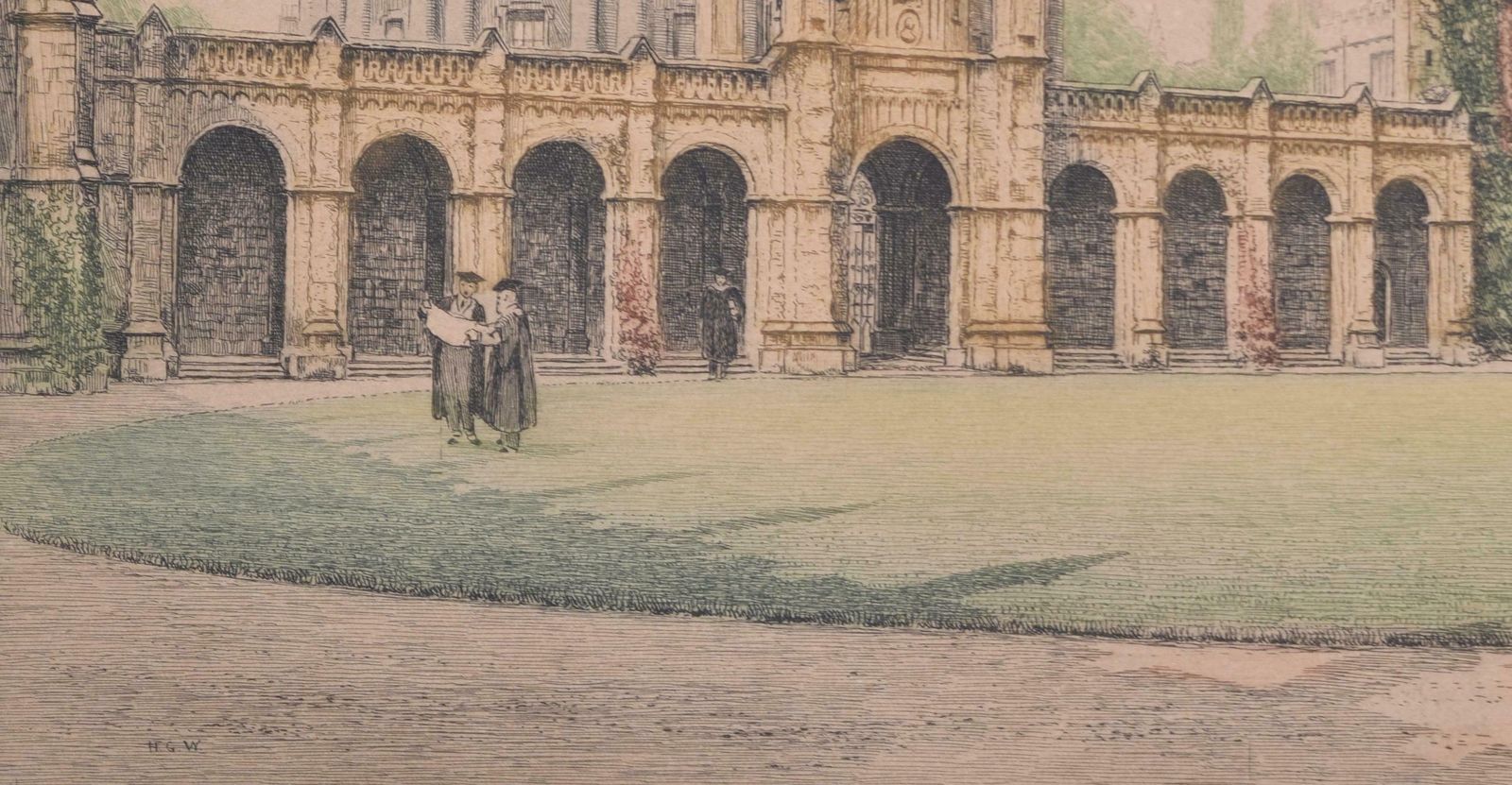 Henry Walker The Radcliffe Camera From All Souls College, Oxford Etching By Henry Walker photo Art