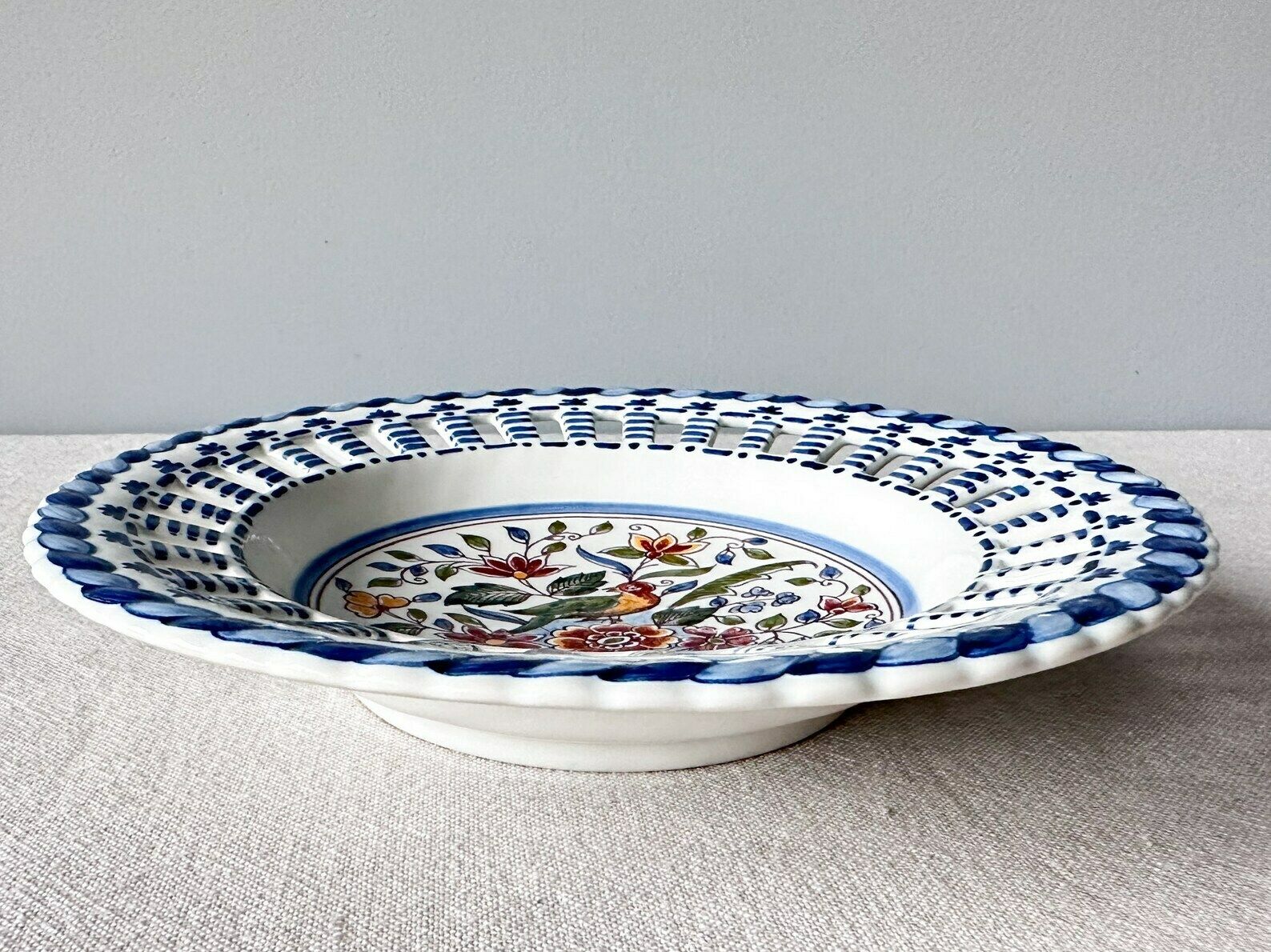 Vintage Makkum Delft Polychrome Wall Plate, Royal Tichelaar Makkum, Hand Painted Dutch Plate photo buy