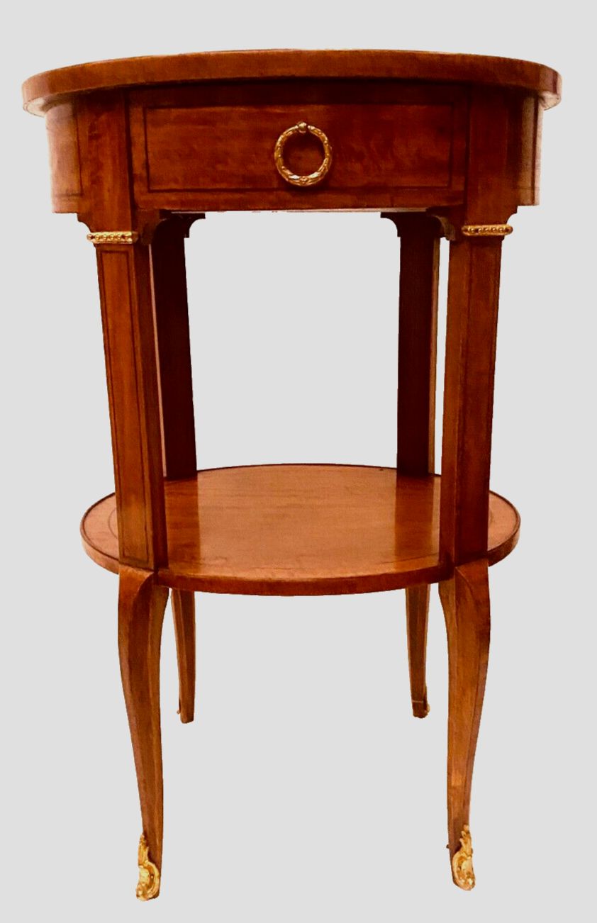 Oval Pedestal Table In Veneer Wood And Black Wood Net 20th Century photo Furniture