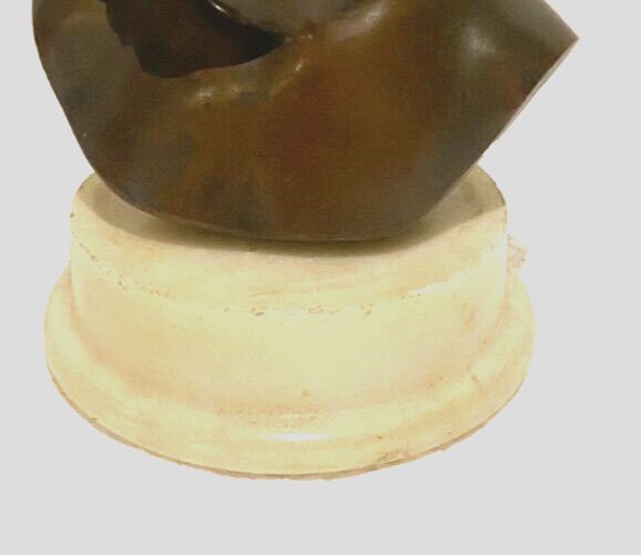 Bronze Group "Miniature Bust Of A Young Child" 20th Century photo buy