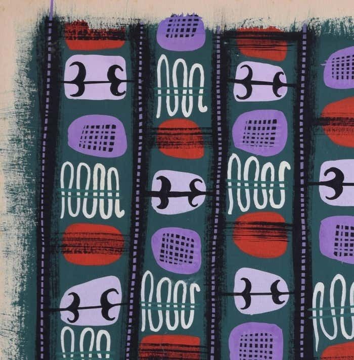 20th Century Fabric Design By Raymond Weston Loughborough College Of Art photo for sale