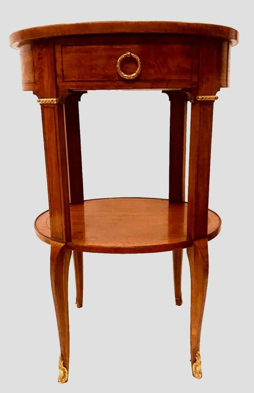 Oval Pedestal Table In Veneer Wood And Black Wood Net 20th Century photo 487.408275