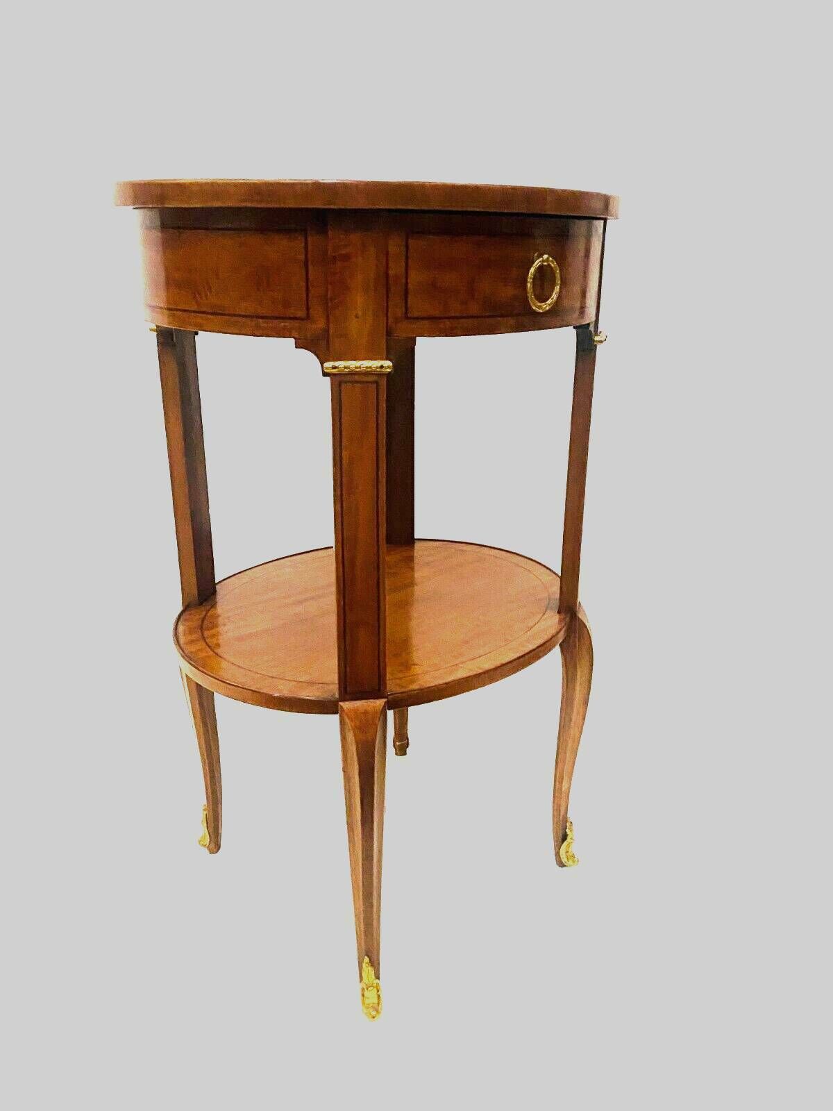 Furniture Oval Pedestal Table In Veneer Wood And Black Wood Net 20th Century photo