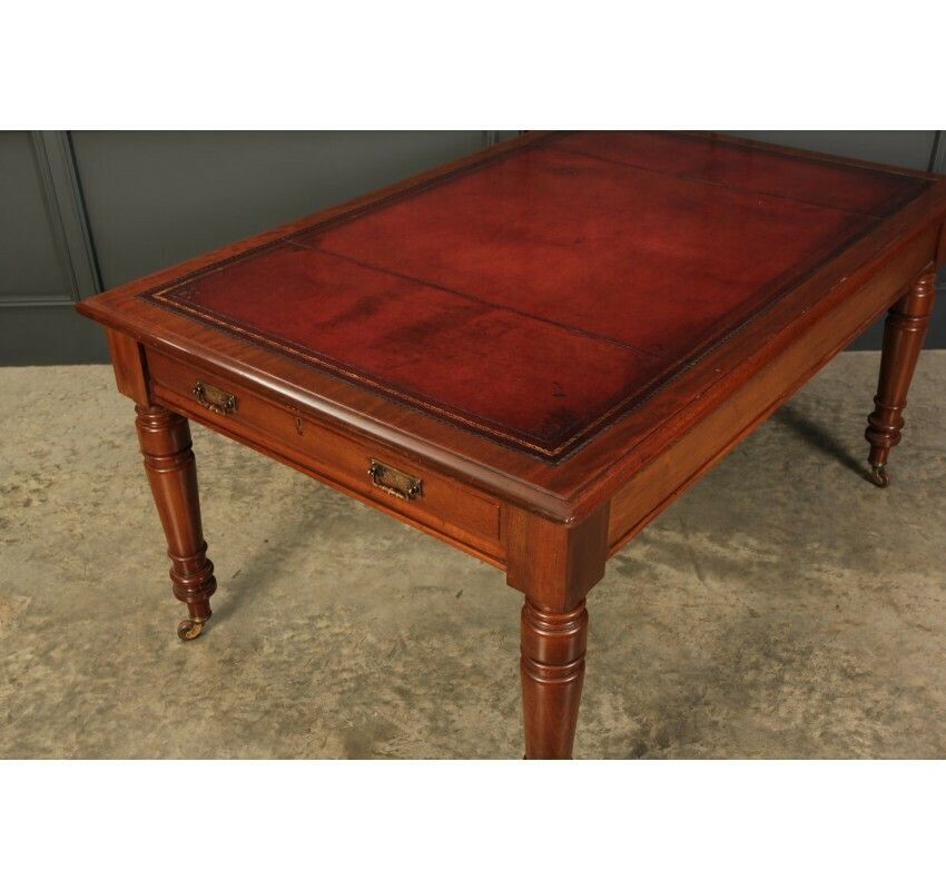 Victorian Mahogany Partners Writing Table photo Furniture