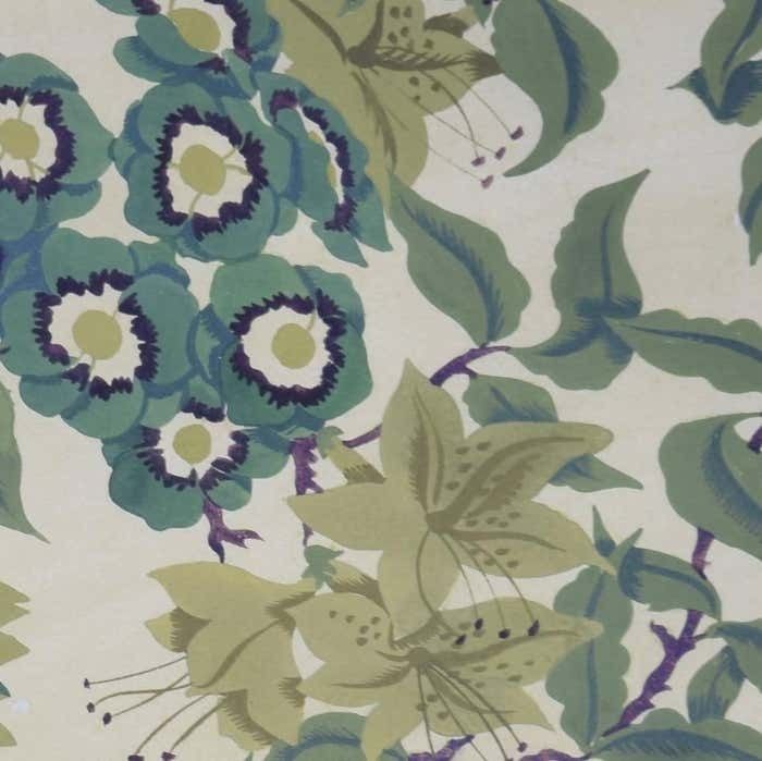 Arts And Crafts Wallpaper Design By Glasgow School Of Art Artists Circa 1920s photo Art