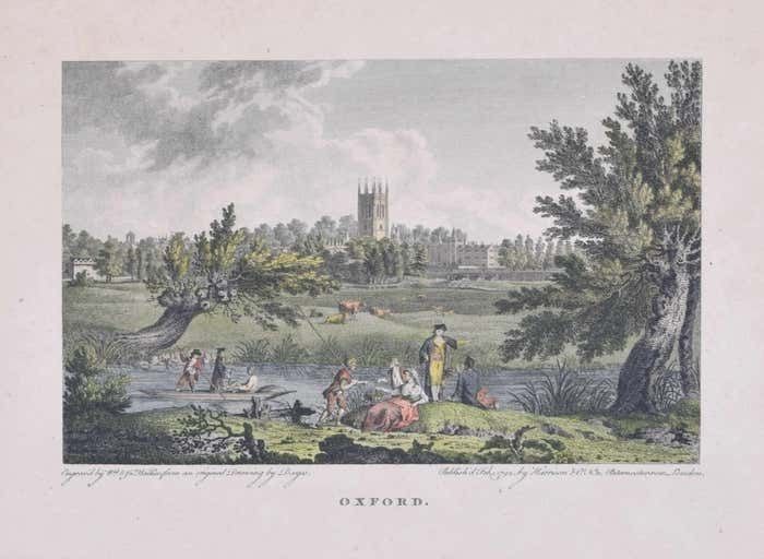 Oxford 18th Century Engraving After Edward Dayes 1792