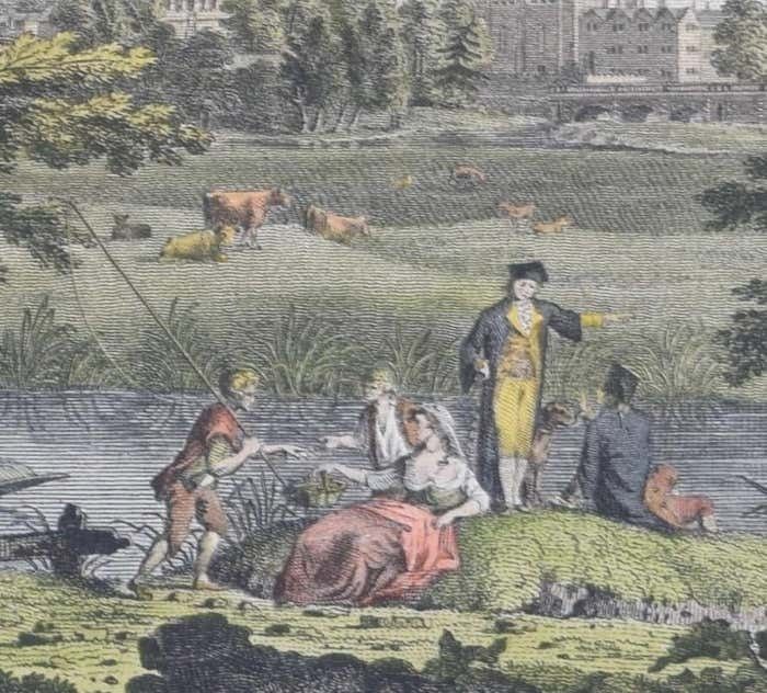 Oxford 18th Century Engraving After Edward Dayes 1792 photo Art