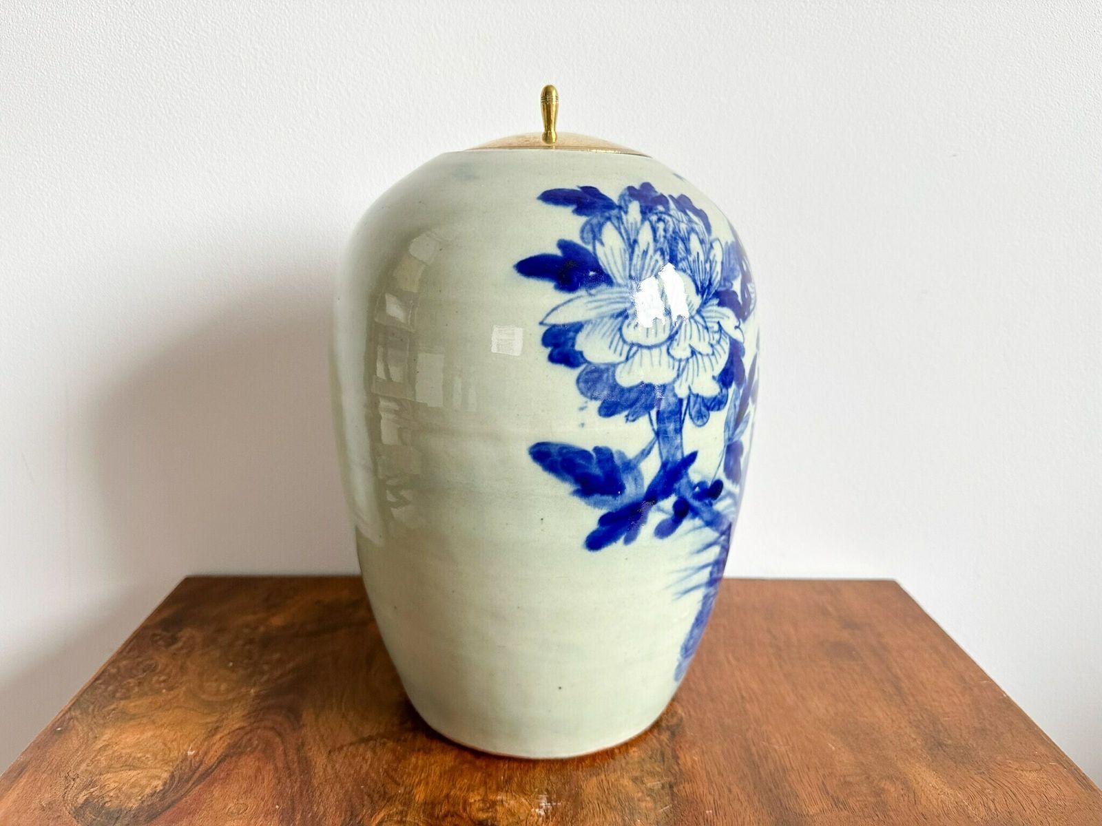 Antique Chinese Lidded Jar, 19th Century Chinese Pot With Lid, 12.5" High, Chinese Vase, Antique Chinese Ginger Jar photo buy