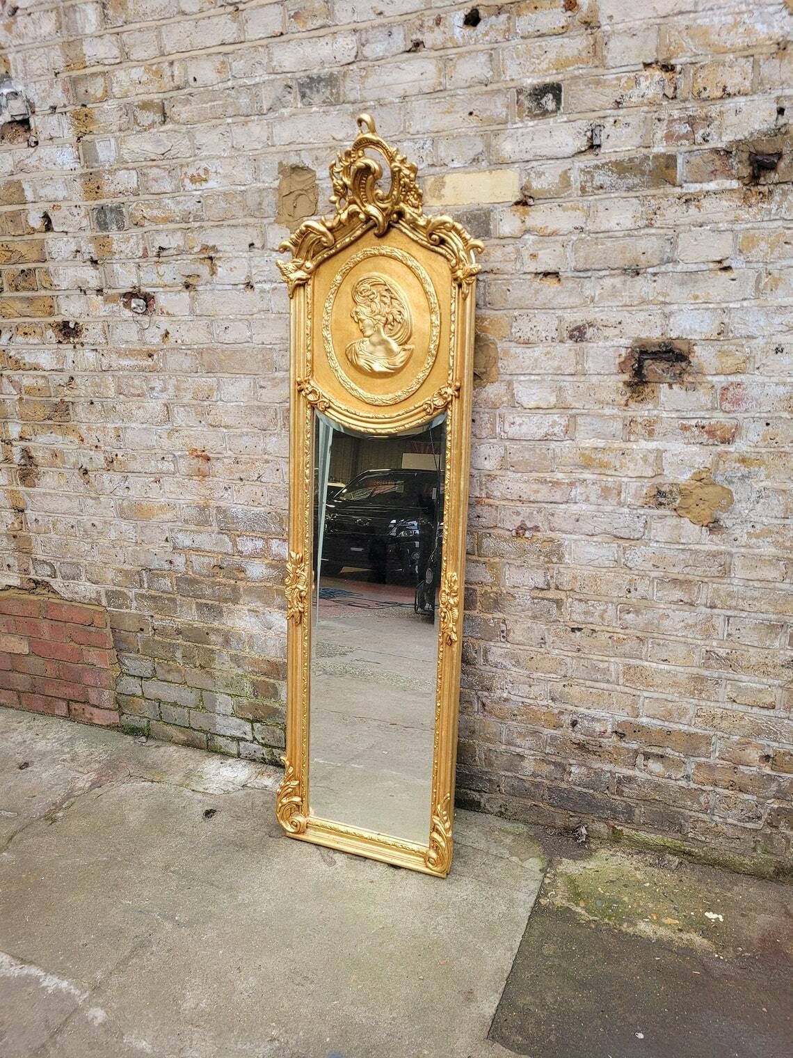 Antique Style French Gold Gilt Framed Ornate Mirror photo furniture
