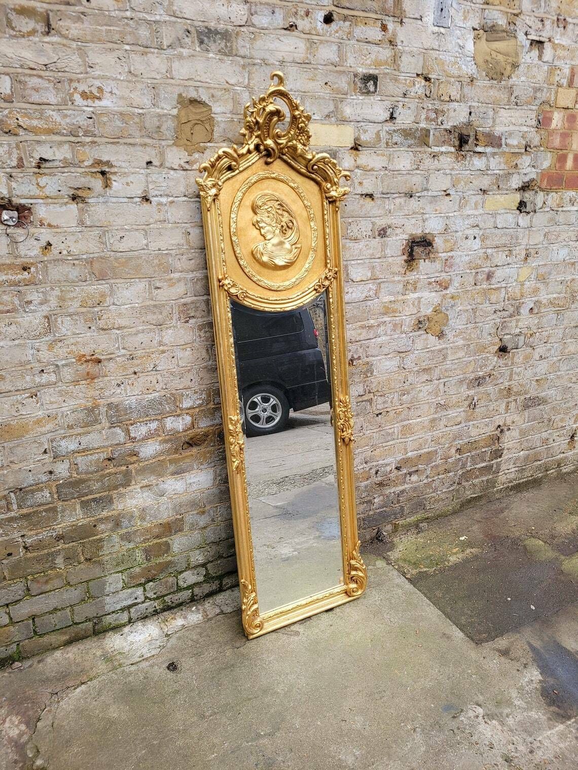 Antique Style French Gold Gilt Framed Ornate Mirror photo Home Decor
