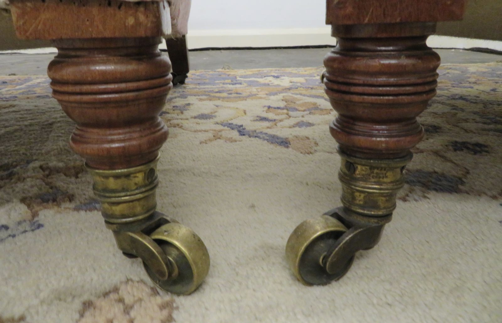 A Pair Of Howard And Sons Walnut Open Armchairs. photo vinterior