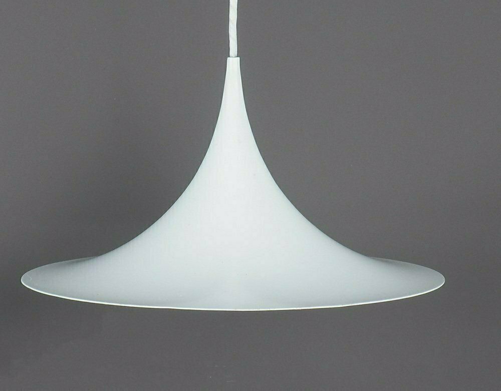 Semi Xs Hanging Lamp In White By Claus Bonderup And Torsten Thorup For Fog & Mørup, 1970s photo Lighting