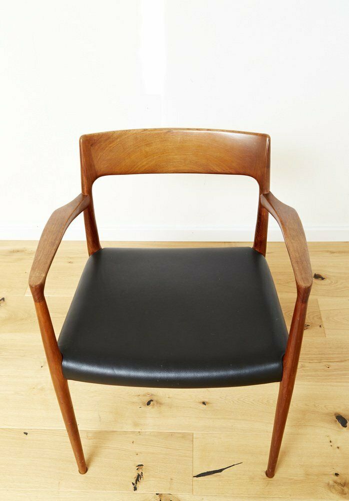 Model 57 Chair In Teak By Niels Otto Møller For J.L. Møllers, 1970s