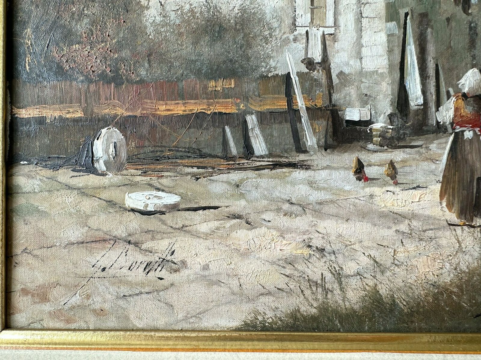 Vintage Original Oil Painting By Guido Borelli, Italian School photo 430.0