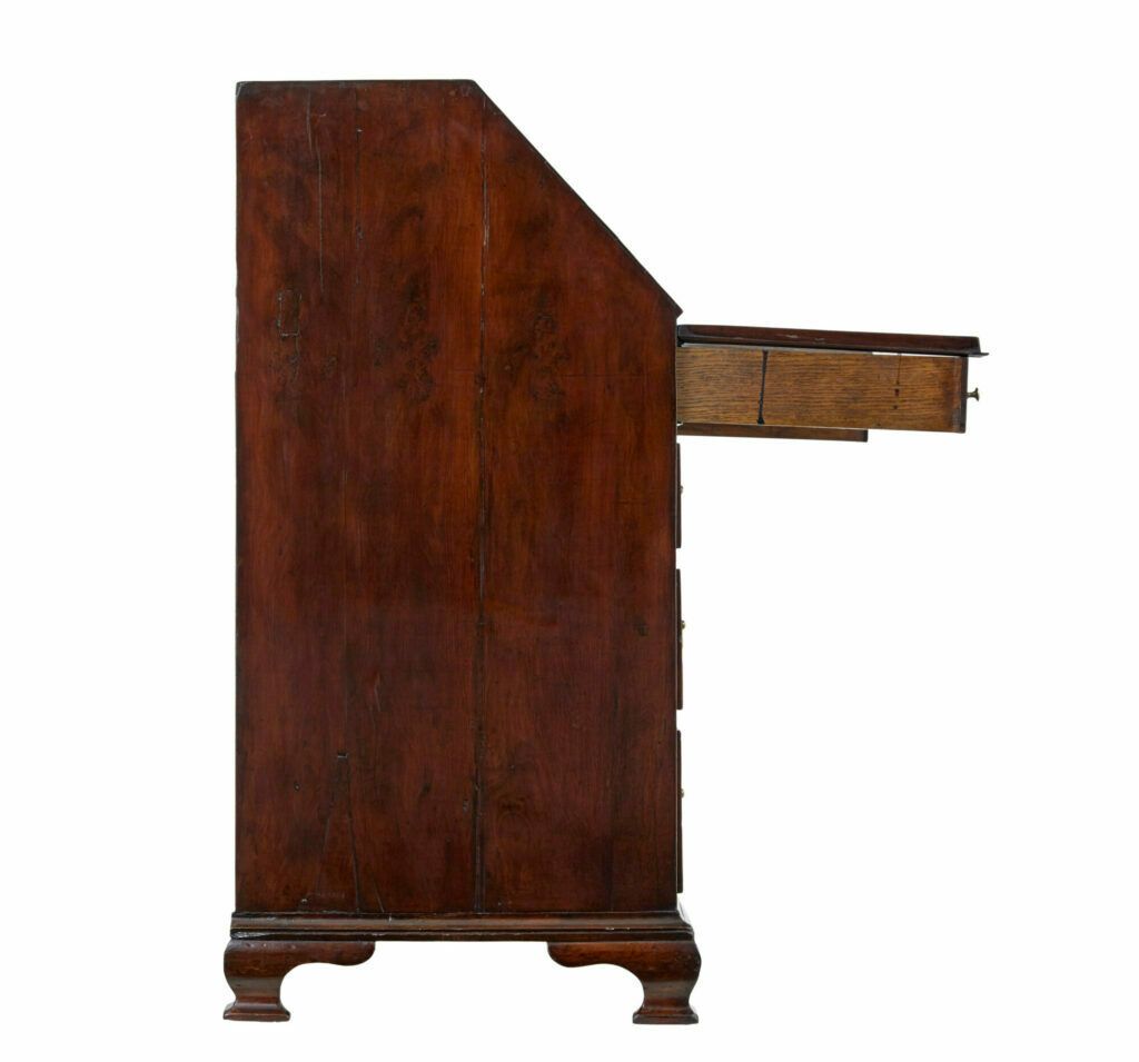 Late 18th Century Georgian Walnut Bureau photo vintage