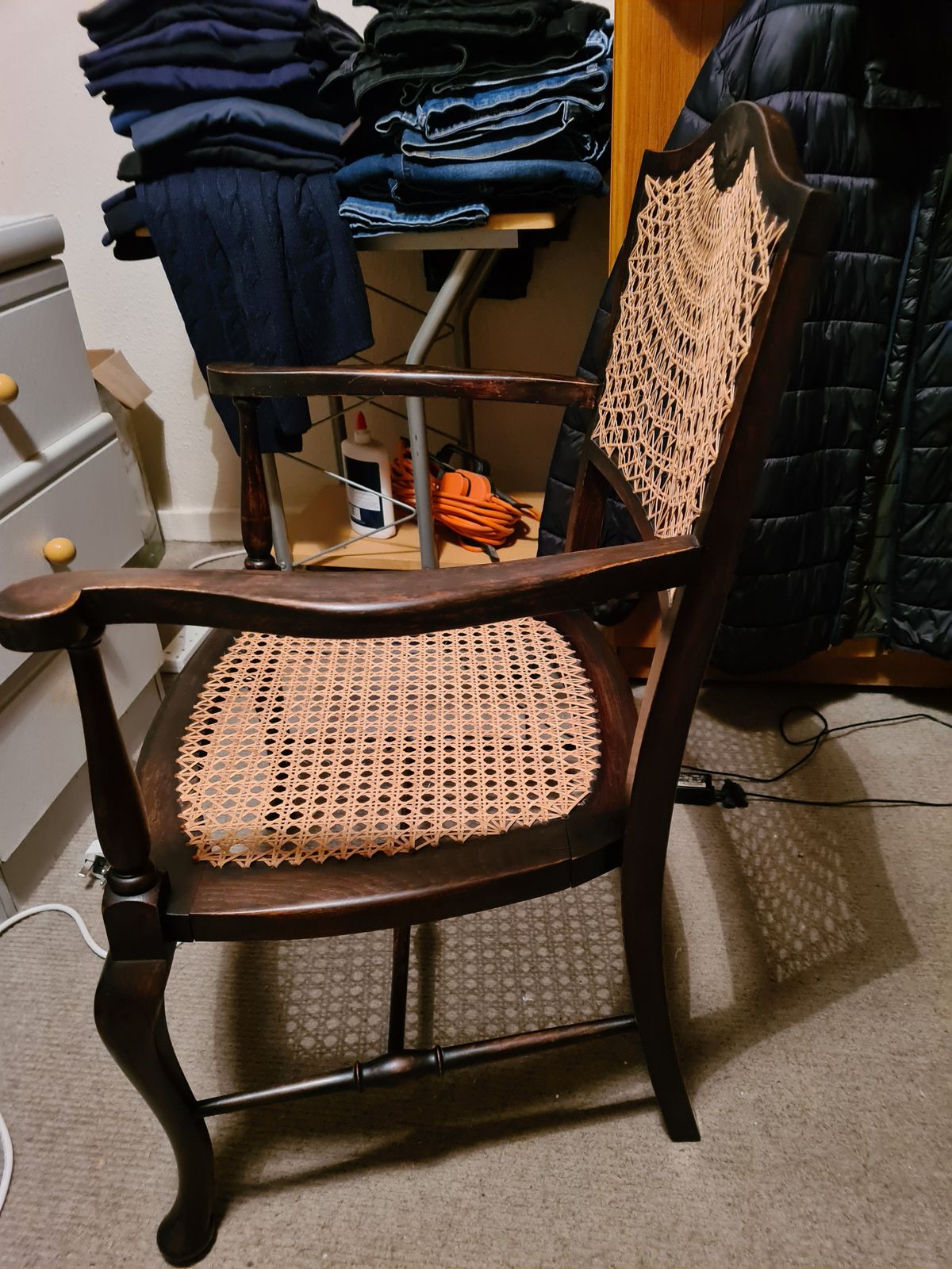 Vintage  French Bergere Chair photo for sale
