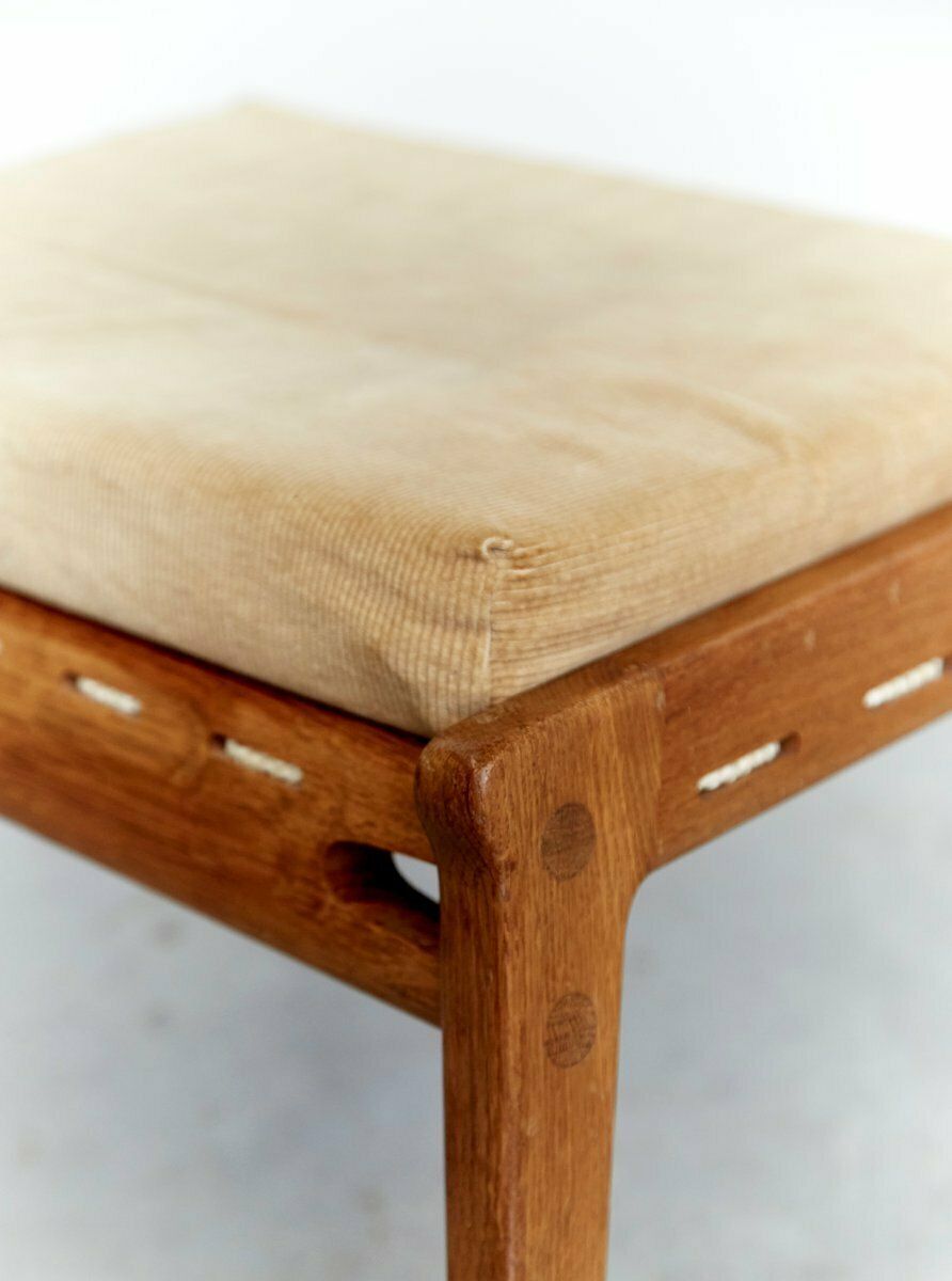 Oak Stool By Heinz Heger For Pgh Erzgebirge Arts And Crafts Annaberg Buchholz photo for sale