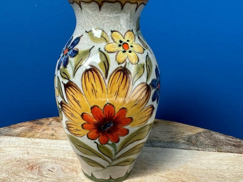 Vintage Hand Painted Jug/Pitcher Vase By Pzh   Plateelbakkerij Zuid Holland photo Home Decor