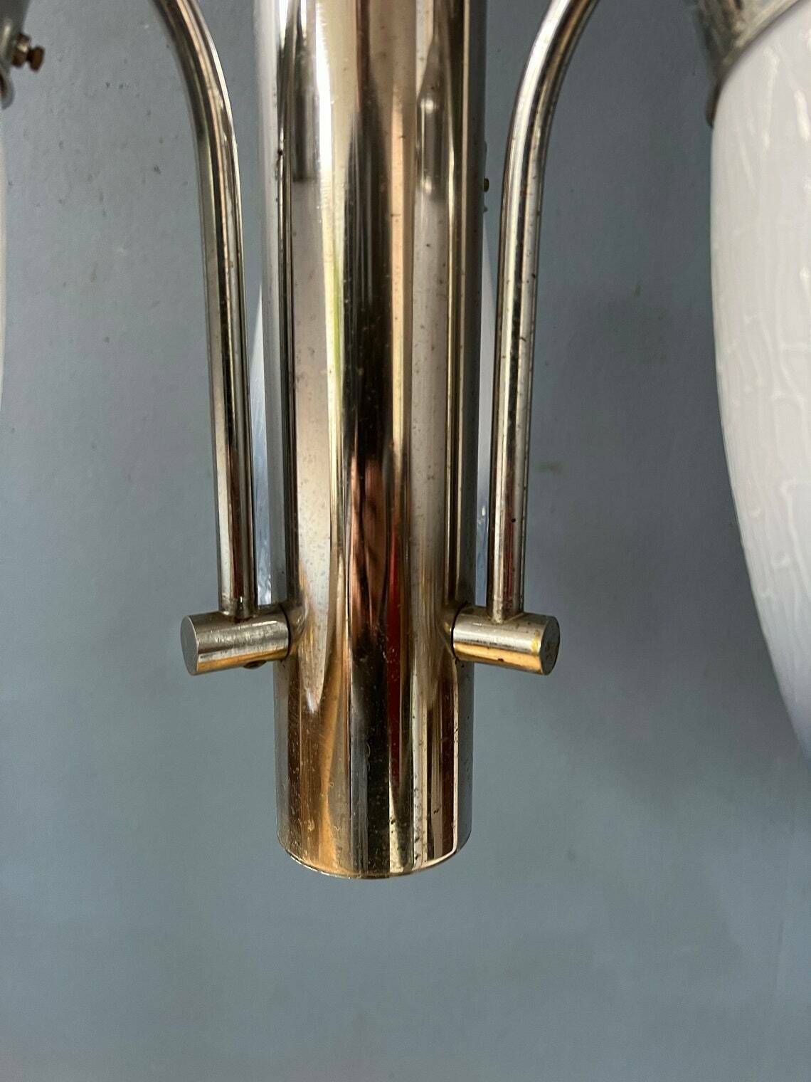 70s Mid Century Mazzega Murano Glass Chandelier Lamp photo vintage
