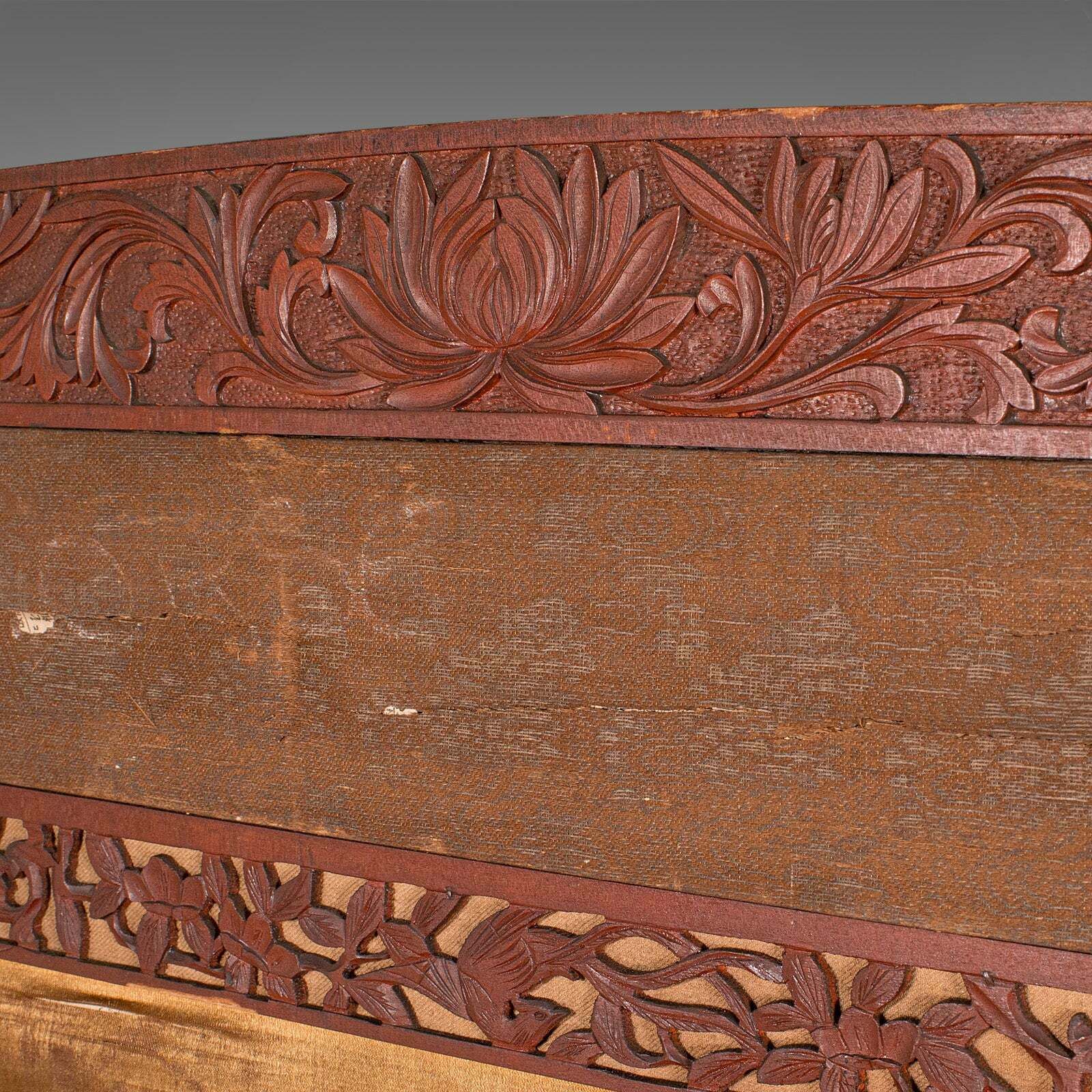 photo furniture Antique Photographic Prop Screen, Japanese, Silk Cotton, Room Divider, Victorian