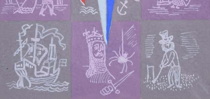 Festival Of Britain Logo 1951 Gouache By Peter J Wright After Abram Games 1951 photo Art
