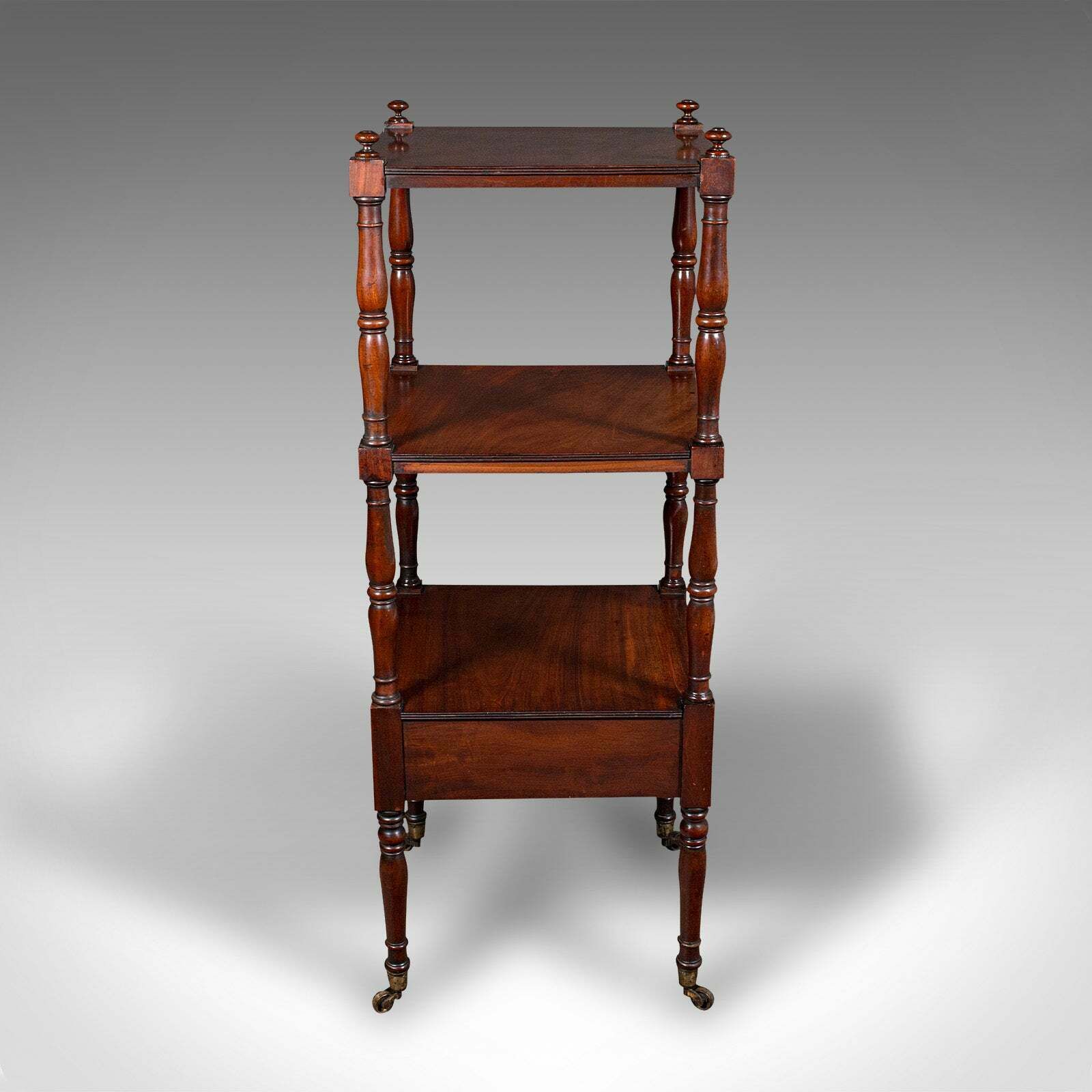 Antique 3 Tier Whatnot, English, Open Display Stand, Late Georgian, Circa 1800 photo Home Decor