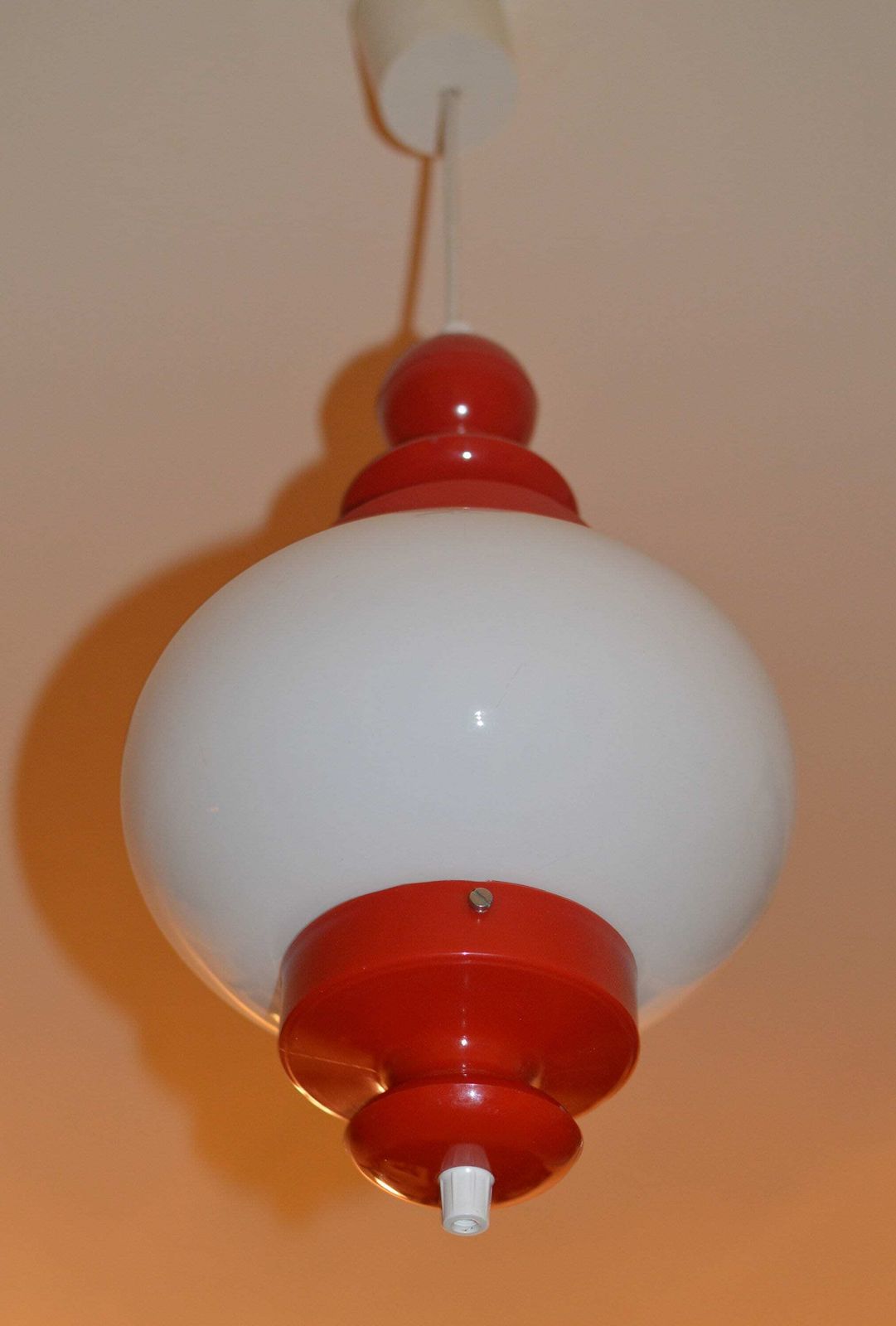 photo for sale Vintage Lamp Space Age Midcentury Pop Opaline Glass
