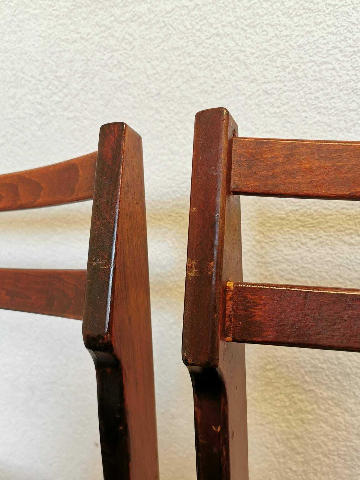 Set Of 2 Vintage Wooden Dining Chairs / Designed By Branko Ursic For Stol Kamnik / 1970s, Yugoslavia / Model 2087 Minimalistic Scandinavian photo buy