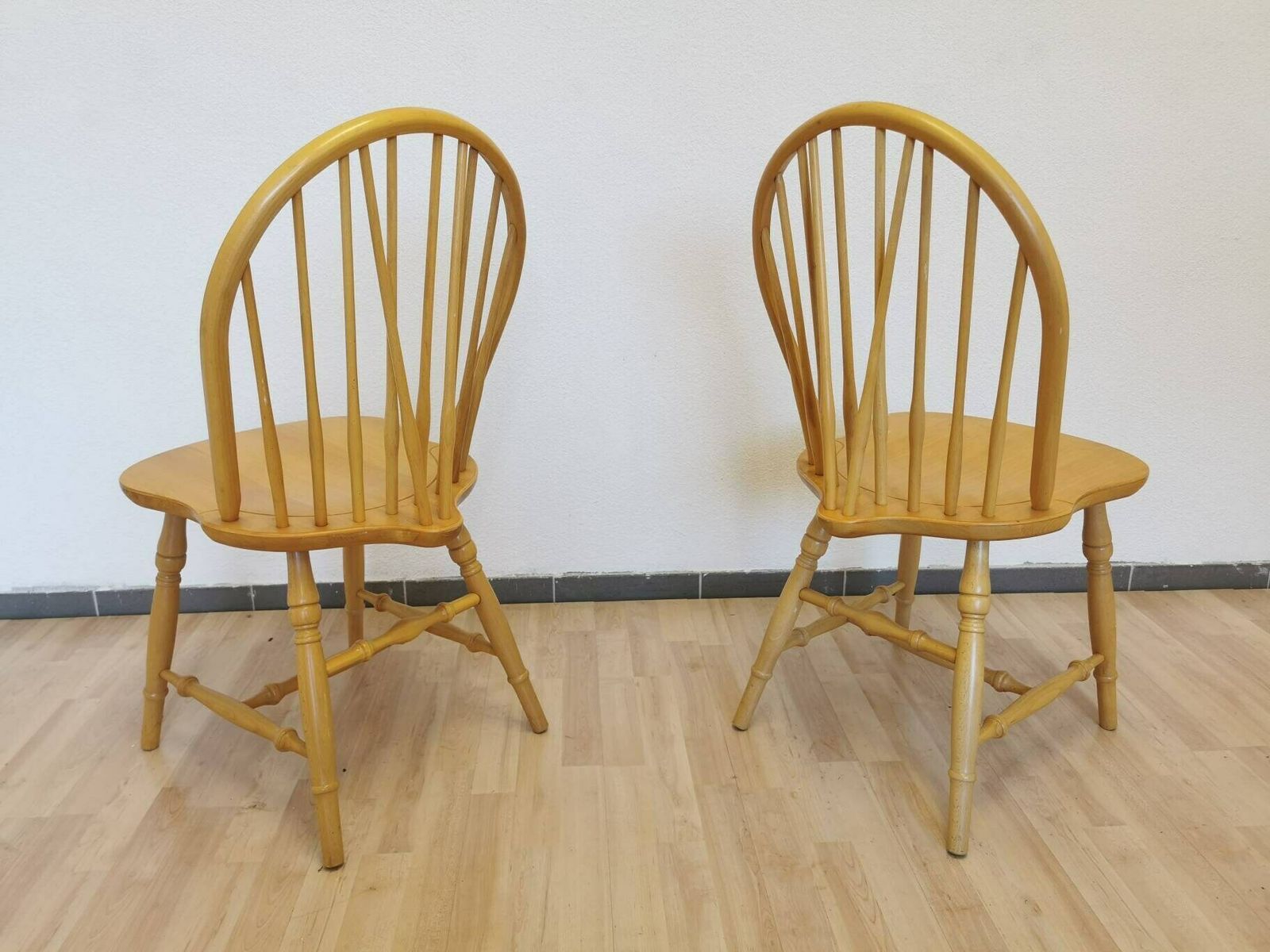 Set Of 2 Vintage Windsor Style Dining Chair photo furniture