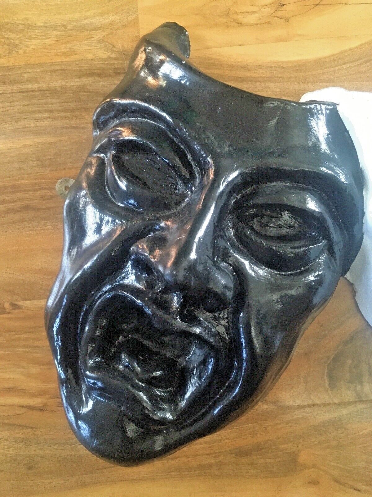 photo for sale Large Heavy Plaster Theatre Comedy Tragedy Masks Sculpture Wall Sign Display