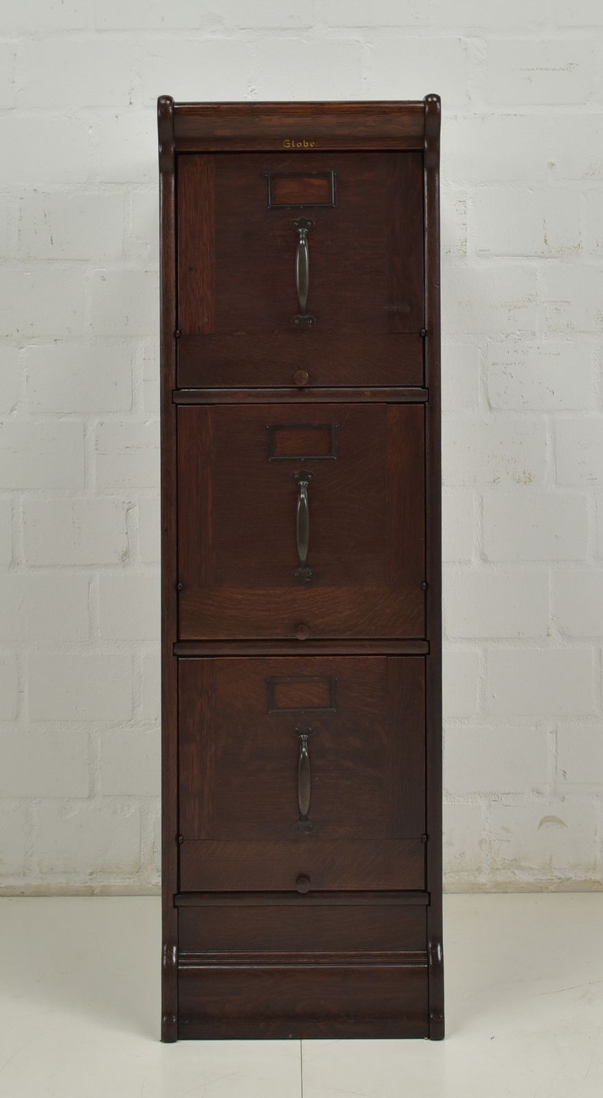 Antique! Index Cabinet Restored Globe Wernicke Around 1930 Oak Drawer Cabinet photo furniture