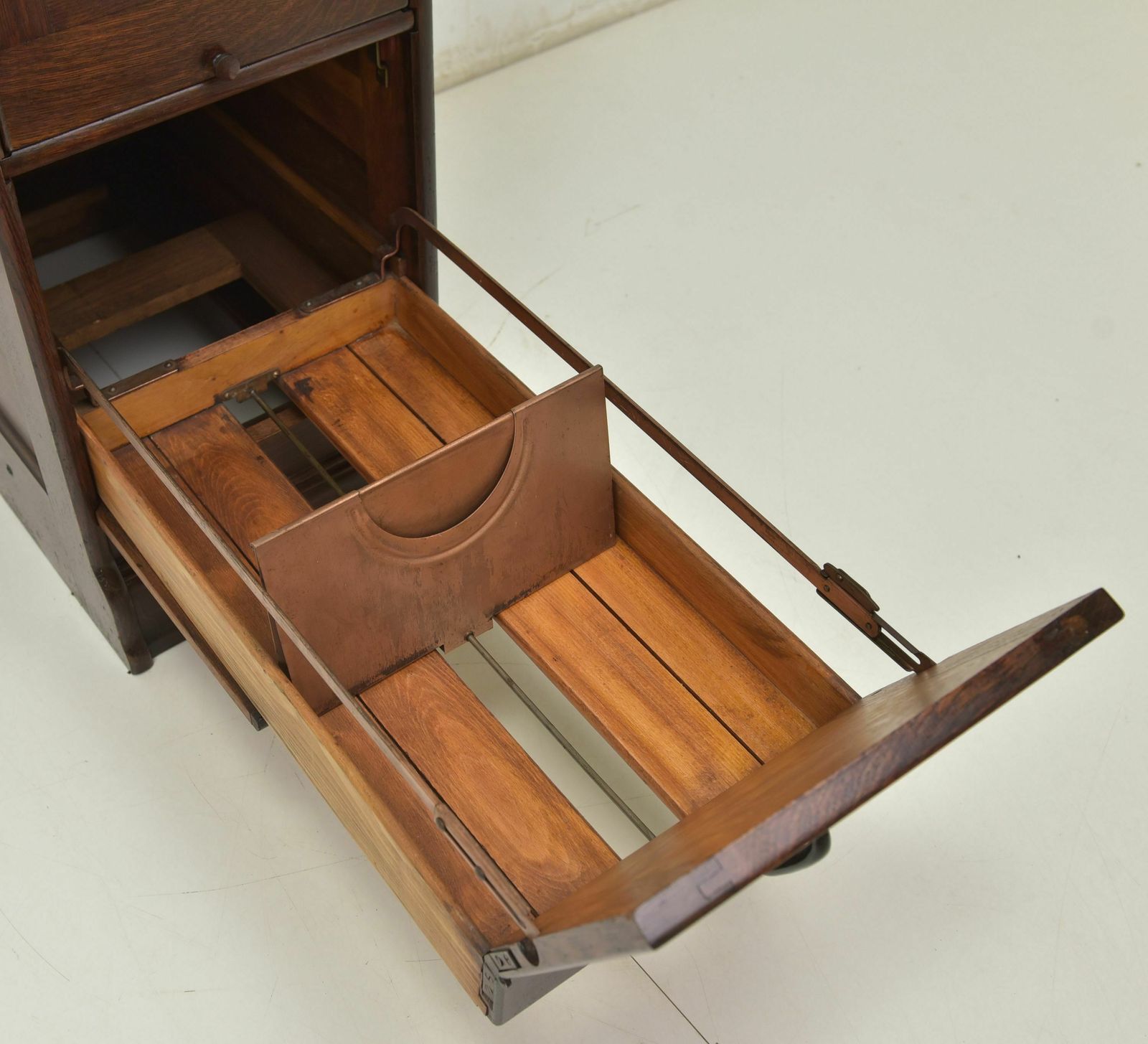 Furniture Antique! Index Cabinet Restored Globe Wernicke Around 1930 Oak Drawer Cabinet photo