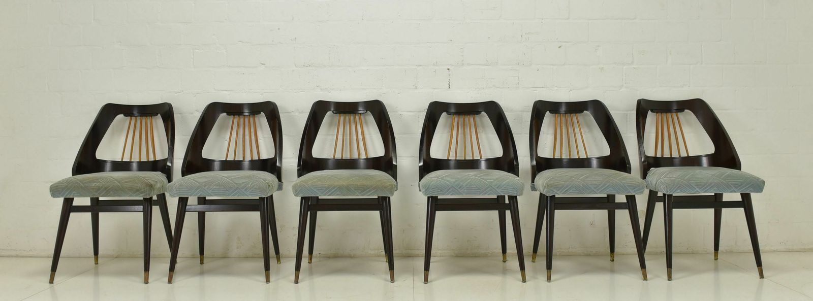 Set Of 6 Chairs Restored Vintage Retro Design Rockabilly Dining Chairs 1960 photo furniture