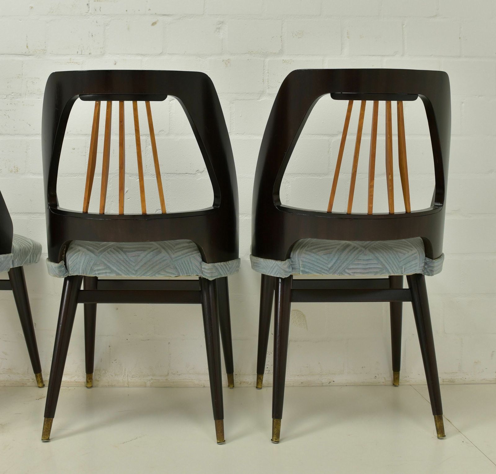 Set Of 6 Chairs Restored Vintage Retro Design Rockabilly Dining Chairs 1960 photo vintage