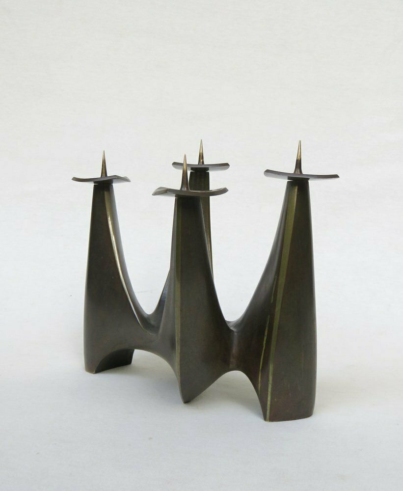 Brass Candleholder By Klaus Ullrich For Faber & Schumacher, 1950s photo for sale