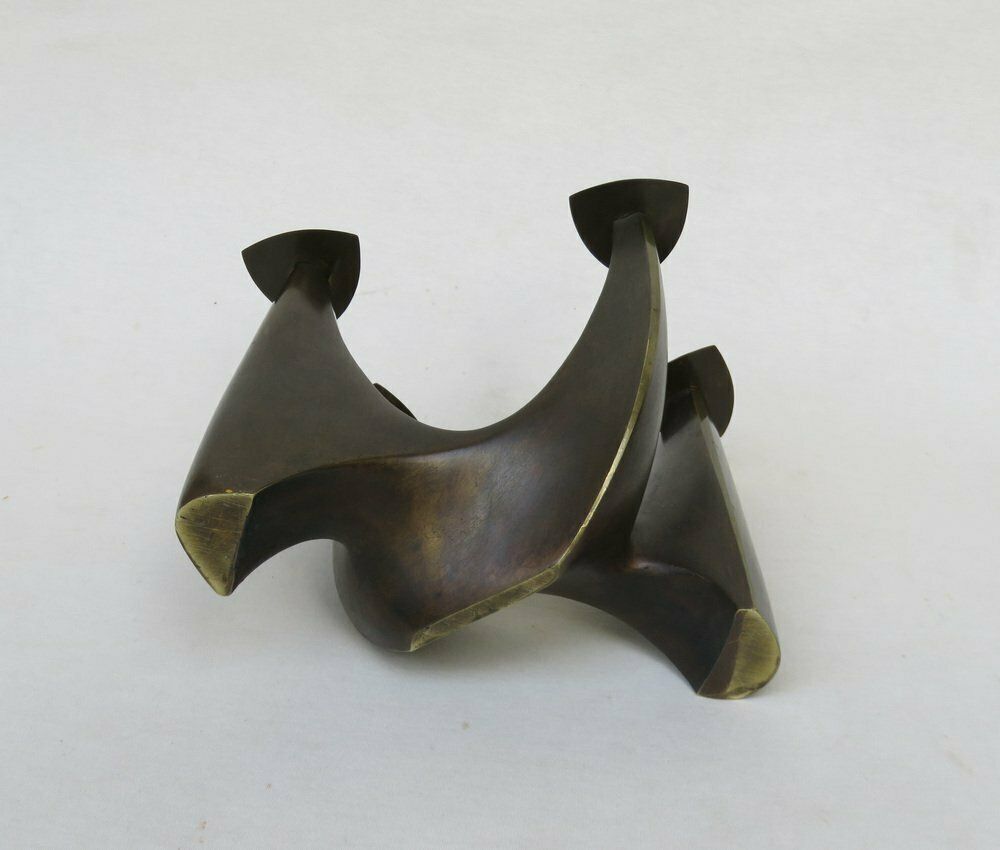 Brass Candleholder By Klaus Ullrich For Faber & Schumacher, 1950s photo vintage