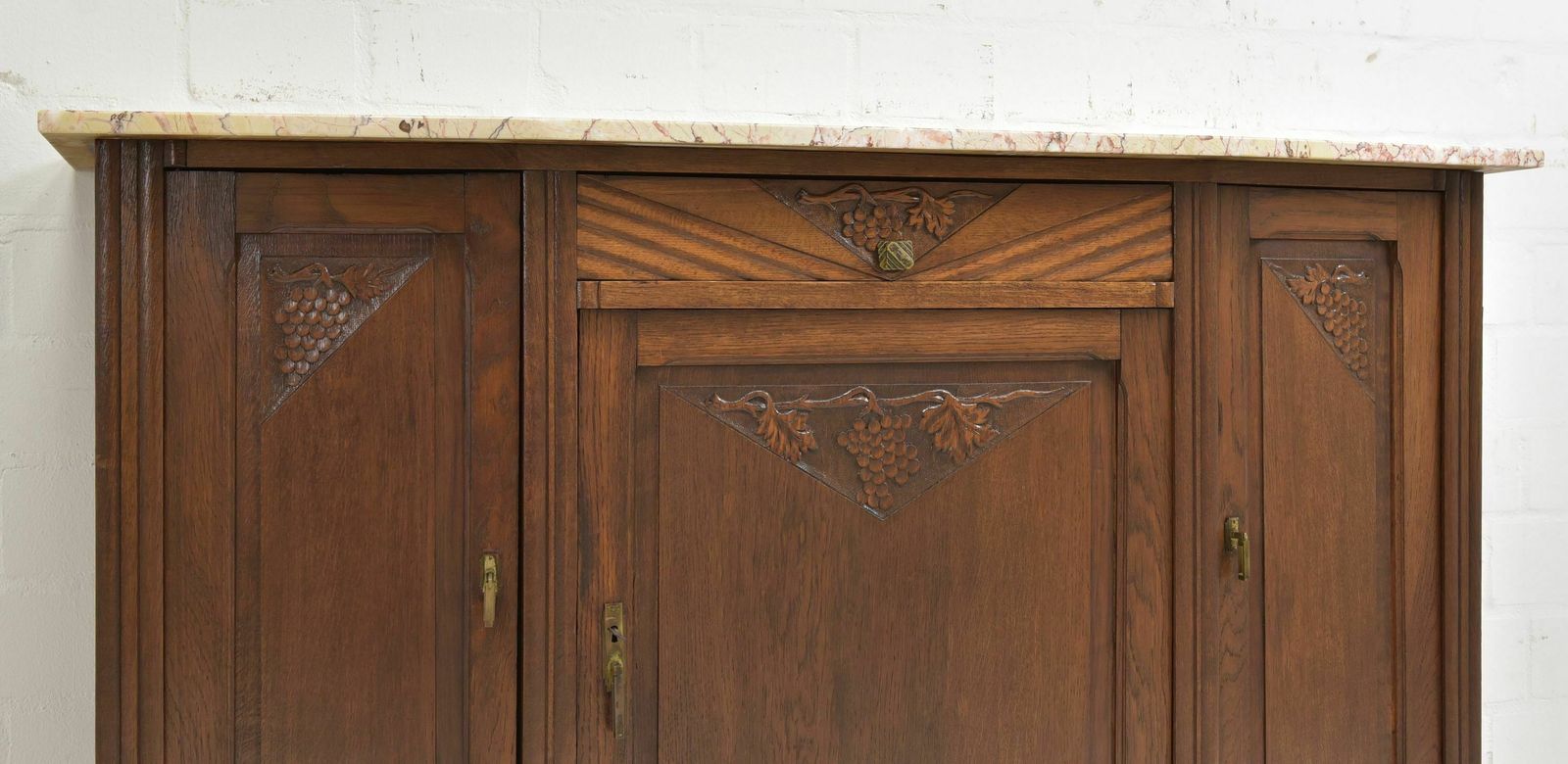 photo furniture Antique! Sideboard Restored Art Deco Around 1925 Oak Chest Of Drawers Sideboard