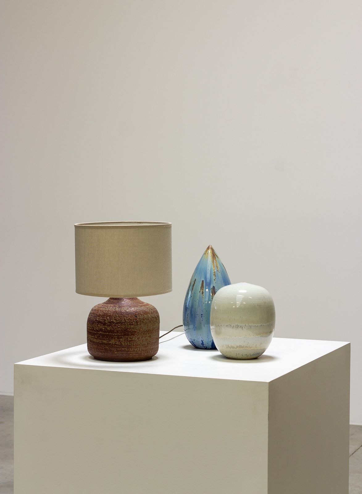Jacques Pouchain Modernist Hand Thrown And Oxidation Firing Table Lamp, Circa 1965 photo furniture