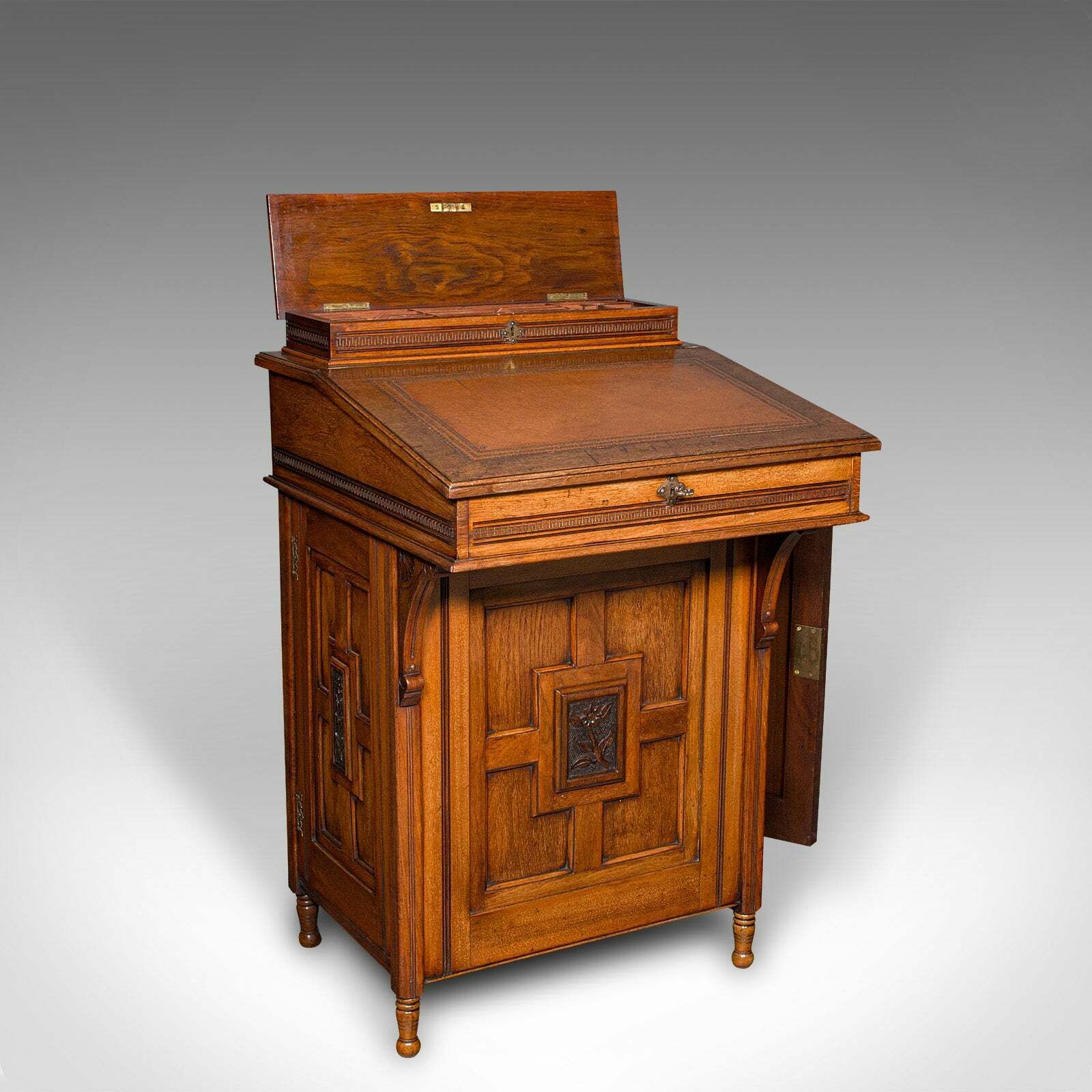 Antique Gentleman's Davenport, English, Walnut, Writing Desk Victorian, C.1880 photo furniture