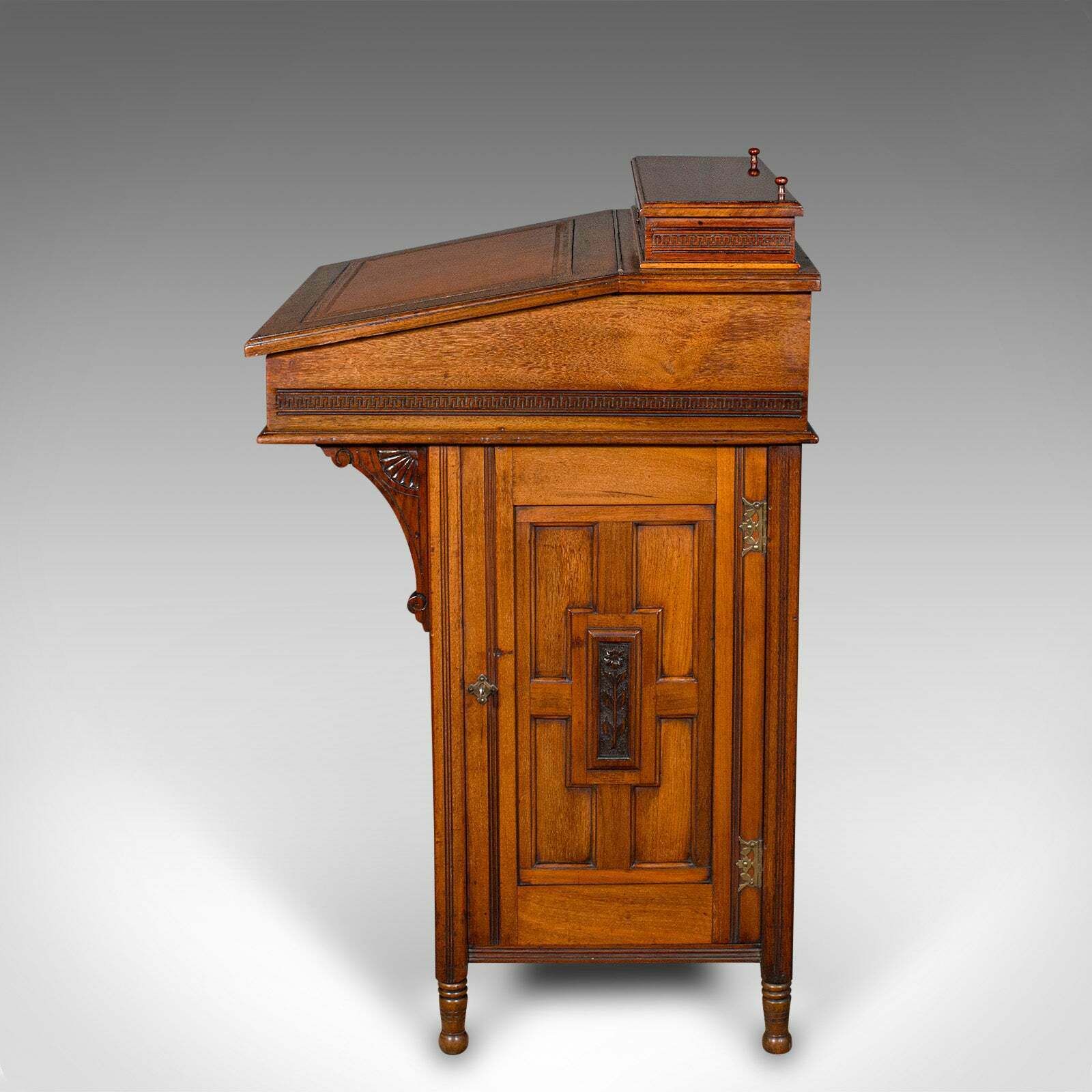 Antique Gentleman's Davenport, English, Walnut, Writing Desk Victorian, C.1880 photo 1695.0