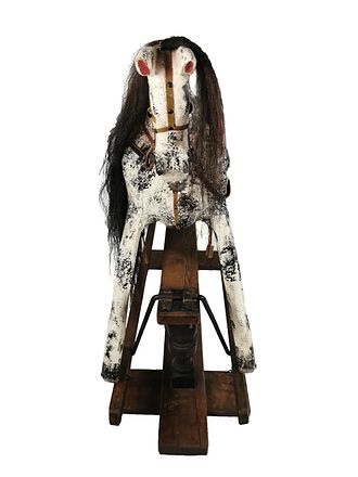 A Victorian Pillar Stand Rocking Horse photo 1500.0
