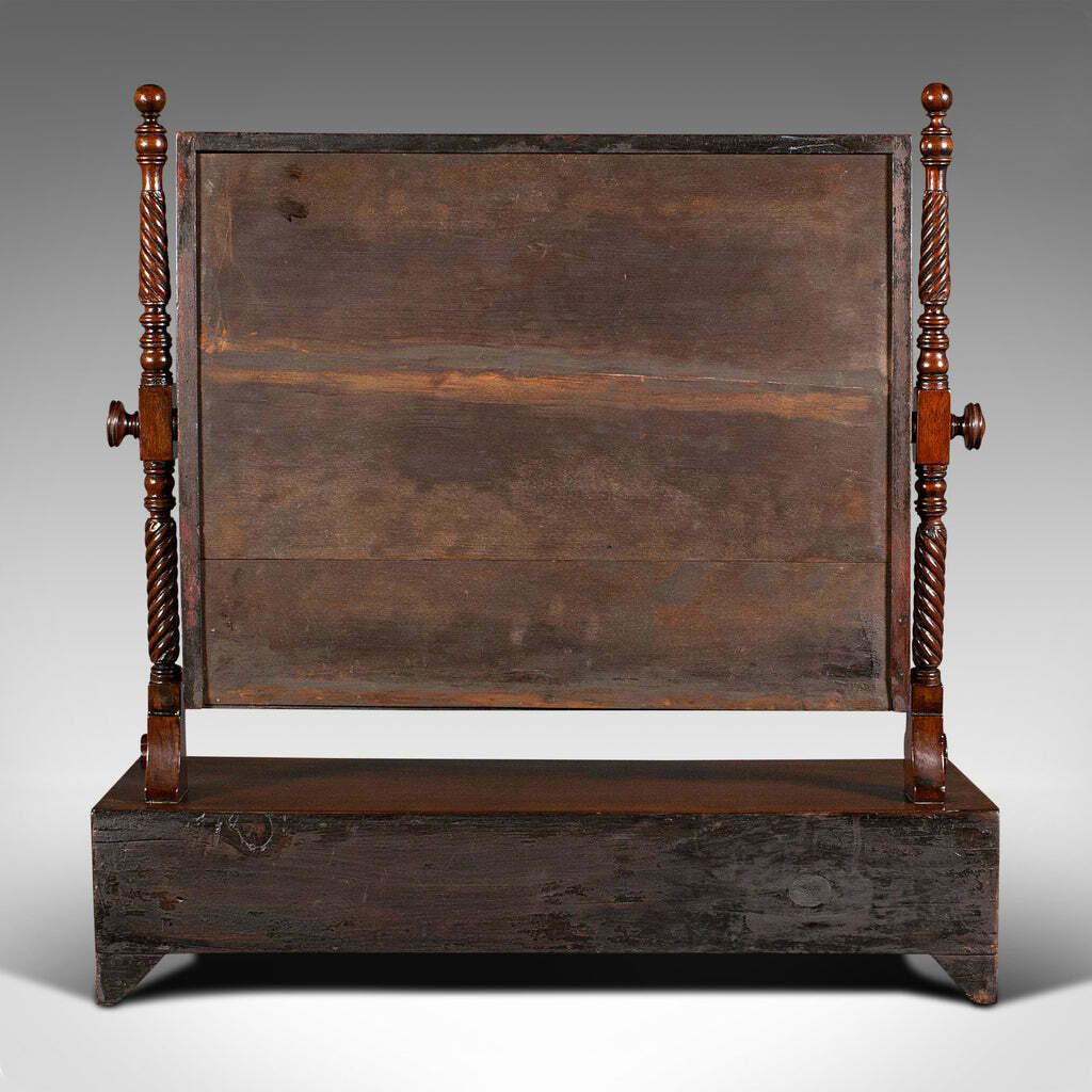 Antique Dressing Mirror, English, Tabletop, Bedroom, Early Victorian, Circa 1850 photo 895.0