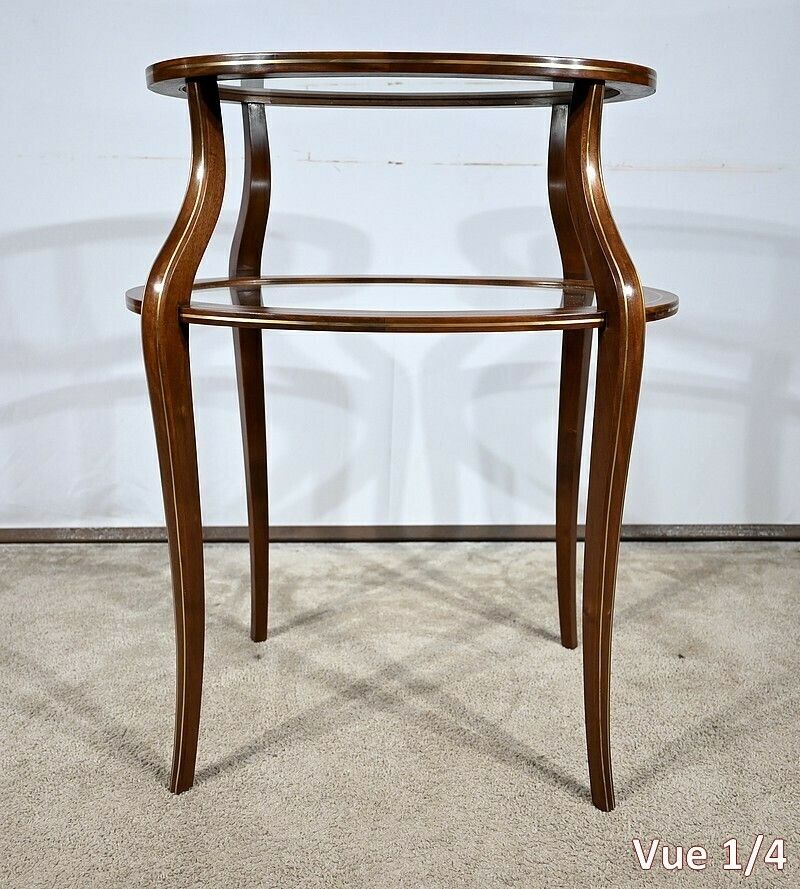 photo vinterior Serving Table In Solid Mahogany, Louis XV / Louis XVI Transition Style – 2nd Part 19th