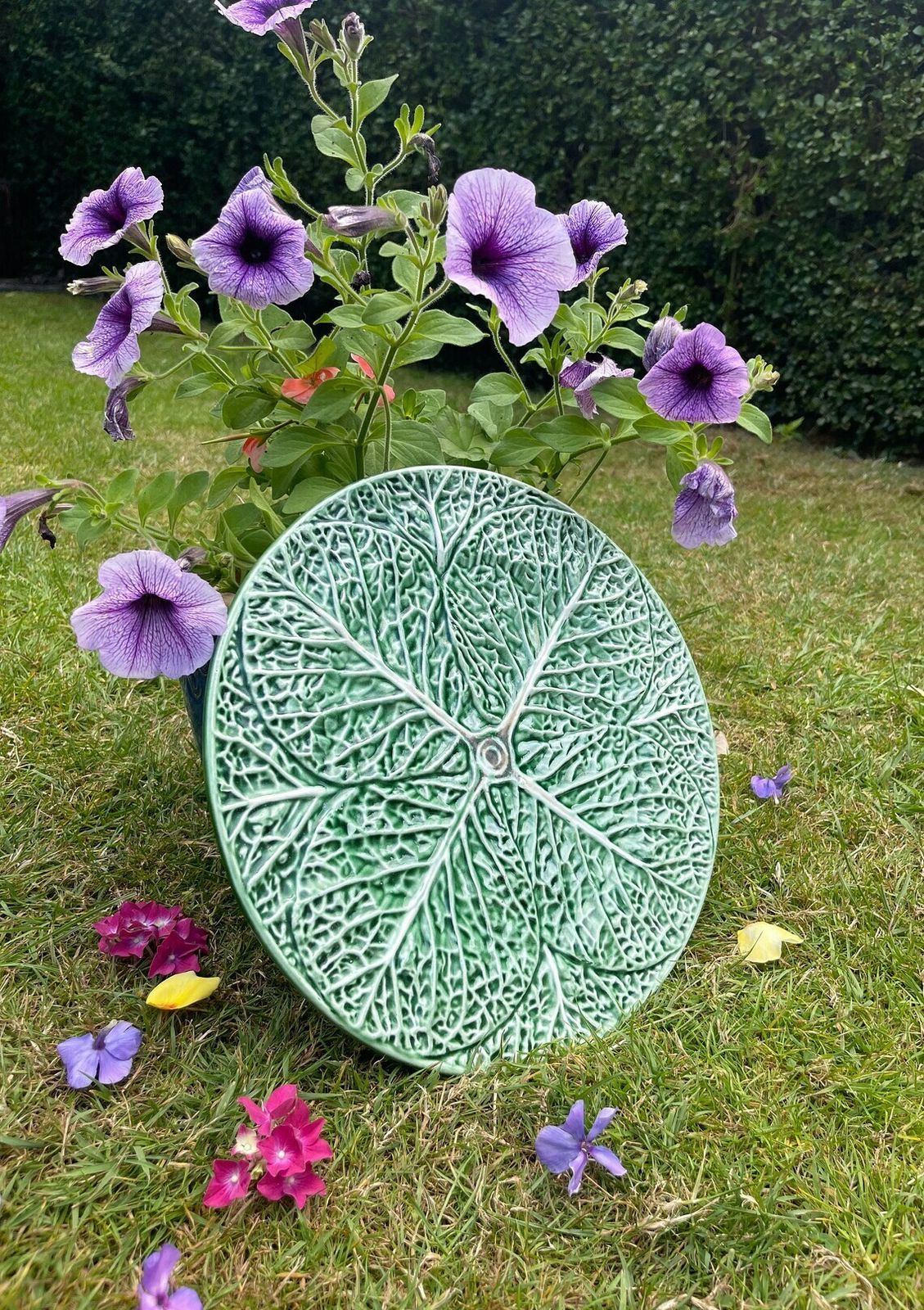 Bordello Pinheiro Majolica Plate Cabbage Farmhouse Centrepiece Portugal photo furniture