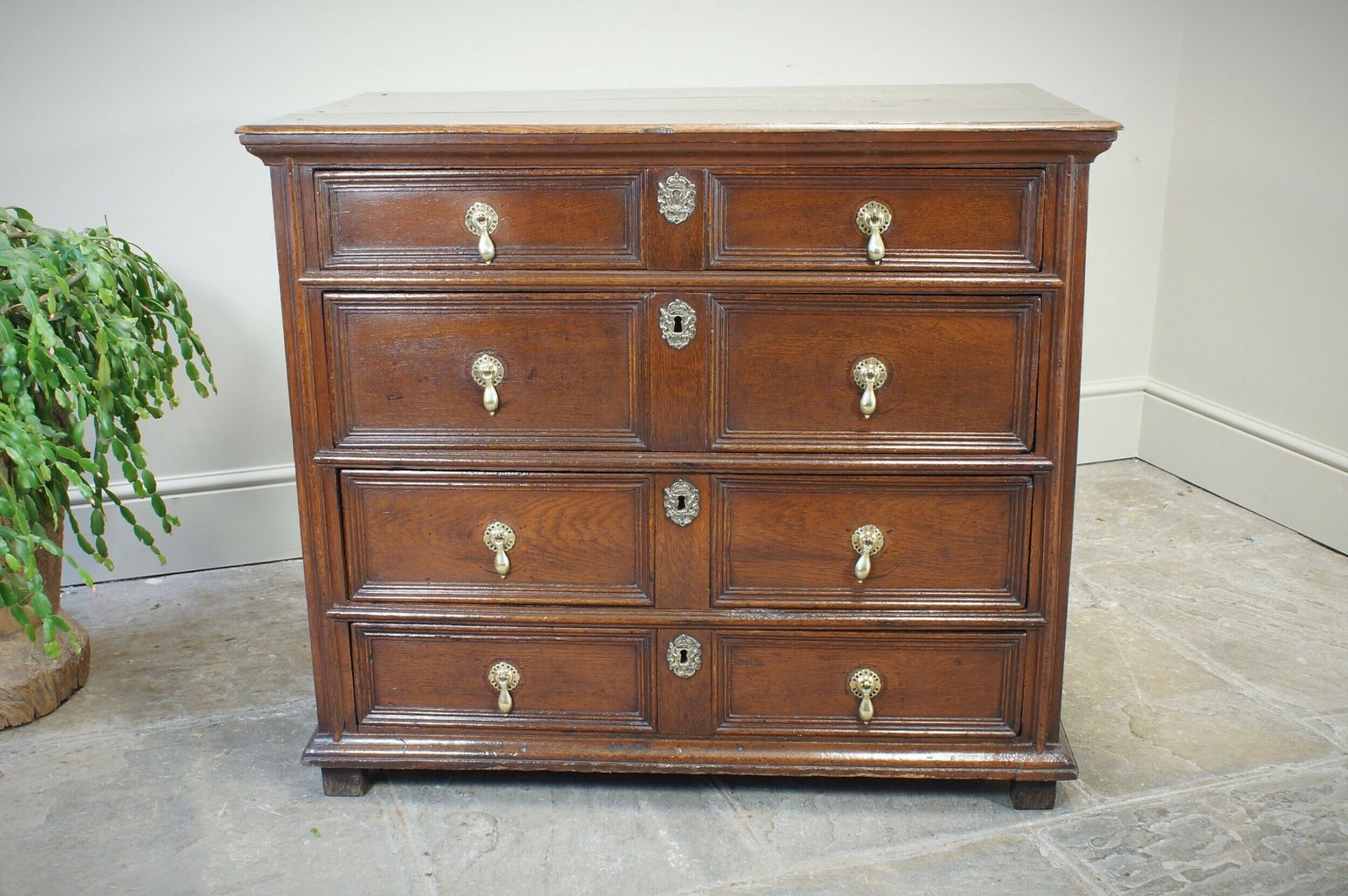 17th Century Moulded Oak Chest Of Drawers. photo Furniture