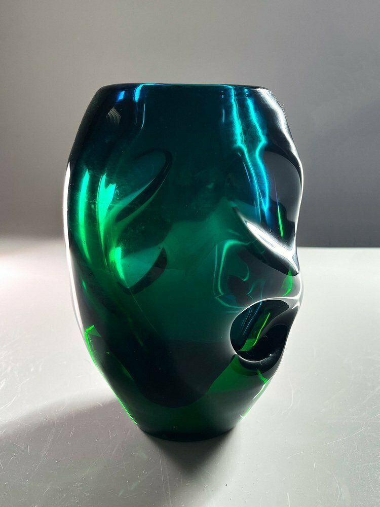 Art Glass Vase By Jindrich Beraneck For Skrdlovice, 1950s photo furniture