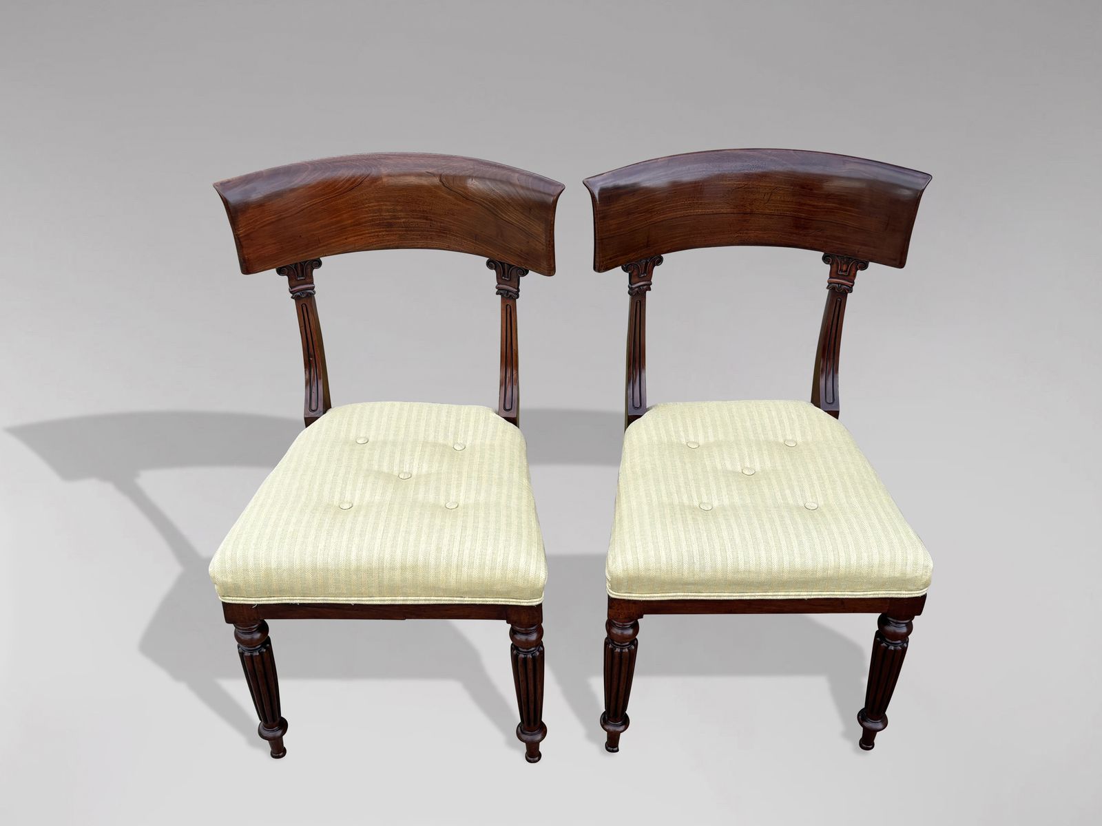 19th Century William IV Period Mahogany Side Chairs photo for sale