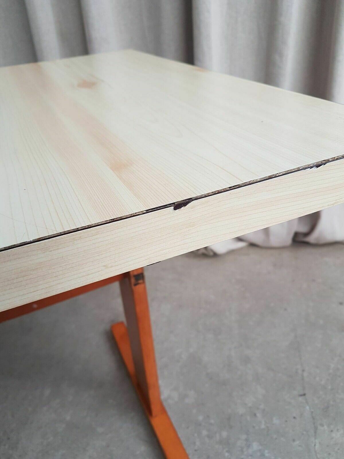 Vtg Mid Century Formica Desk Kitchen Dining Table Danish Scandi Retro R334 photo Furniture