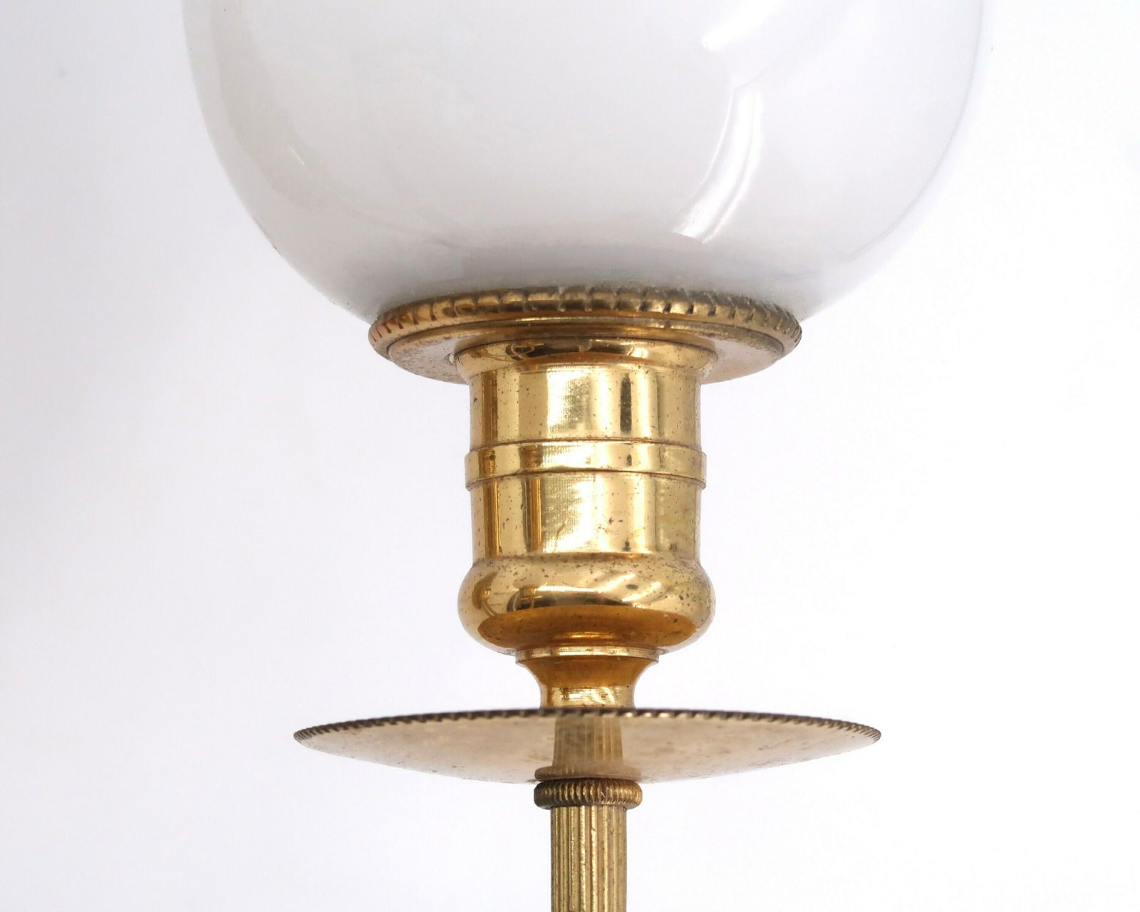 Three French Modernist Sconces, Brass And Glass, 1950s / Mid Century Modern Light Lamp Lighting Brass Atomic Lunel Arlus photo 968.0