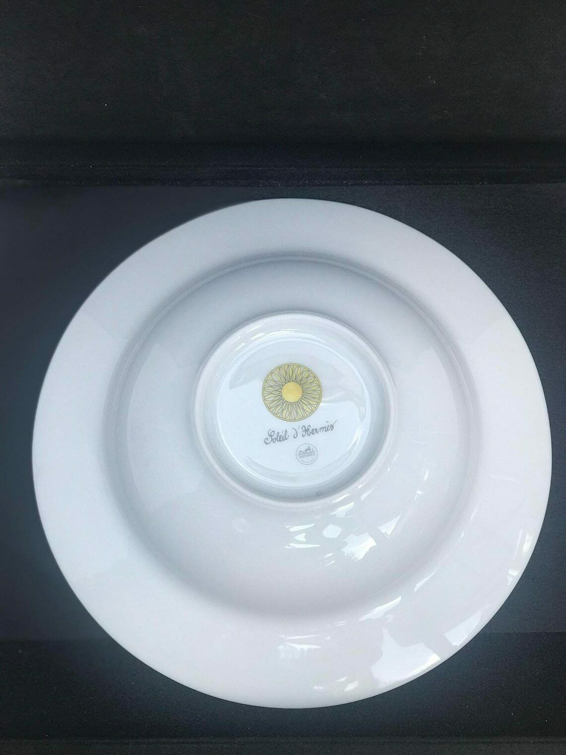Hermes Plates Set Of 2 Soleil D Hermes Pasta/Soup /Risotto Plate Dish Signed Wedding Gift Yellow Table Luxury Gift Wedding Gift photo buy